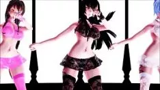 Reproduzir 3d mmd cyber roar cyder - yuuka, cirno e yamato