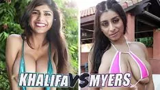 Jouer Spangbros - combat des caprins : mia calipha vs myers bleu rougeâtre (encercler deux)