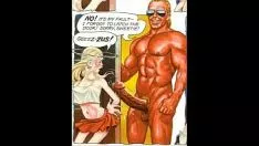 Afspelen Strak gehoornde blonde brobdingnagian sashays