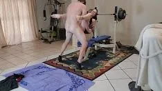 Play Gym training interruption pussy fucking