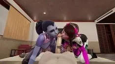 Odtwórz Kompilacja overwatch d.va i wdowiec l animacja 3d