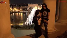 Play Busty stepsister handjob and facial outdoors in public - dollscult