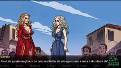 Jouer Game of Whores : Dany, Sansa et Cersei chevauchent le gode dans cette parodie explicite
